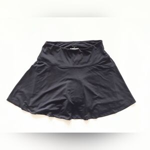 Bikewa Padded Cycling Skort Black Size Medium Zipper Pocket